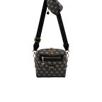 Silver Polo  Kadın Çapraz Çanta 1038-48492 SILVER POLO ÇAPRAZ Kadın ÇANTASI M178 FÜME-MAT SİYAH