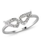 18 Ayar Altın Pırlanta Kanatlı Yüzük 48570