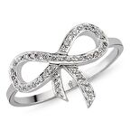 18 Ayar Altın Pırlanta Kurdele Yüzük 48578