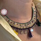 Uretti - Nevin 2033 - El Yapımı Otantik Kolye - Krem