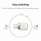 TYPC-E GİRİŞLİ 1 TB 2 TB USB HEM TELEFONA HEM BİLGİSAYARA FLASH BELLEK