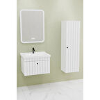 
Alice 65 Cm Banyo Dolabı Cmr Led Aynalı - Boy Dolap Dahil