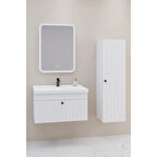 
Alice 80 Cm Banyo Dolabı Cmr Led Aynalı - Boy Dolap Dahil