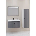 
Alice 80 Cm Banyo Dolabı Lvn Led Aynalı - Boy Dolap Dahil