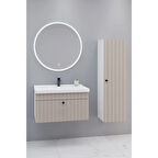 
Alice 80 Cm Banyo Dolabı Orz Led Aynalı - Boy Dolap Dahil