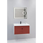 
Alice 80 Cm Banyo Dolabı Kiev Led Aynalı - Boy Dolap Hariç