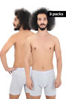 Erkek Uzun Paça Likralı 3'lü Boxer Premium Paket 