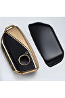 BMW X5 F95 G05 G18 Anahtar Kılıfı Siyah-Gold 2024-2025
