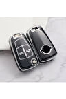 Opel Zafira B Anahtar Kılıfı Siyah-Silver