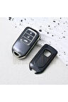Honda Civic FC5 FK7 HRV CRV City Keyless Siyah-Silver Anahtar Kılıfı