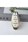 BYD Han Beyaz-Gold Anahtar Kılıfı
