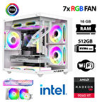 Xaser Eco X20 i7 12700KF 16GB DDR5 Ram 512GB M.2 NVMe SSD 16GB RX9060 XT Sıvı Soğutmalı Hazır Oyuncu Sistemi