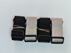 2 Adet Siyah 2 Adet Gri Valiz Kemeri 4 Cm Toplam 4 Adet