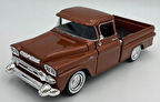 Motor Max Koleksiyon 1 / 24 Ölçek 1958 GMC 100 Pickup Model Metal Araba Kırmızı