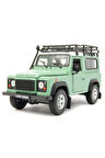 Land Rover Defender Jeep 1990 Model Araba - 1/24 Ölçek Yeşil