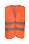 Hi-vis Turuncu Fosforlu Reflektörlü İş Güvenliği Yeleği Yüksek Görünürlük Trafik & İnşaat