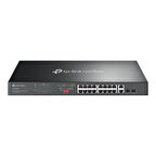 Omada RR DS1018GMP 250W 16GE PoE Switch,2SFP,2Comb