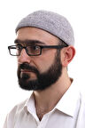 Gri Katlamalı Sade Desen Kışlık Kadife Takke Şapka