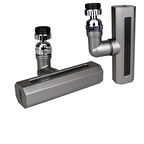 Siyah  Geniş  360 Derece Dönebilenoynar Başlık - 4 Mod  Perlatör Şelale Musluk Ucu Ktx-3288 (4915)