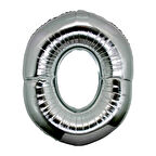 O Harf Folyo Balon Gümüş Renk  40 inç (4915)