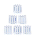 Omnipazar SO-İS03 İstanbul Dekoratif Yuvarlak Saksı 6,6 lt Kirli Beyaz 6 Adet