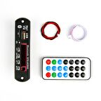 Bluetooth MP3 Çözücü Modülü (SD Kart, USB 2.0, FM Radyo, Kumanda)
