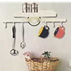 İpek Yıldızı® Askılı Raf Çok Fonksiyonlu Mutfak Banyo Tuvalet Tutacak ve Raf