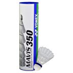 YONEX MAVİS 350 (6'lı) BEYAZ BADMİNTON TOPU YEŞİL BANT