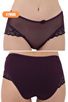 3 Adet Kadın Basic Yumuşak Dokulu Penye Külot
