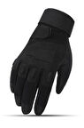 Taktik Tam Parmak Dokunmatik Eldiven-Motosiklet-Bisiklet-Spor-Outdoor-Eldiven SİYAH-XL