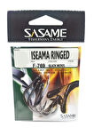 Sasame Iseama Rınged Black Nikel Olta İğnesi Black Nickel-NO:3/0