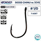 Owner 50355 Chinu Delikli İğne #1/0 (7 Adet) Siyah