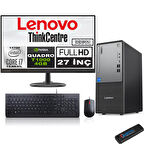 Lenovo Thinkcentre Neo 50T Gen5 Intel Core I7 13700 96GB Ddr5 1tb SSD 27 Inç Monitör Freedos Quadro T1000 10002712UB000LTRF28+ZETTA Flash Bellek