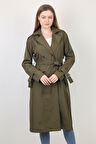 Kolu Apaletli Şık Yeni Sezon Trençkot