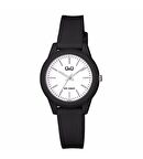 Q&Q VS13J003Y SİYAH SİLİKON KORDON KADIN KOL SAATİ