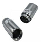 Üniversal Krom Egzoz Ucu Açılı Çıkış 76x140 500-004