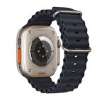 Polham Apple Watch 1-2-3 İle Uyumlu 38mm Marine Loop Silikon Kordon, Ultra Hafif ve Rahat Kayış