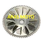 HONDA SPACY 110 MARŞ (VARYATÖR) DİŞLİSİ VE SOĞUTMA SACI - ARASMOTO