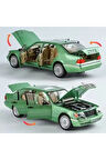 Mercedes Benz W140 S320L Diecast Model Araba Açılan Kapılar Mercedes Benz 320SEL Yeşil