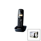 PANASONİC KX-TG1611 SİYAH - OVAL KABLOSUZ DİJİTAL TELSİZ TELEFON (4987)