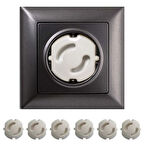 Bebek Çocuk Priz Koruma Kapağı (6 Adet) Çocuk Güvenliği, Priz Muhafazası, Priz Kapatıcı (4987)