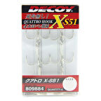 Decoy X-S51 Quatto Treble Dörtlü 6P Olta İğnesi NO:8