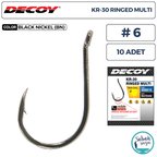 Decoy KR-30 Ringed Multi Delikli Olta İğnesi BN #6 (10 Adet)