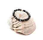 Damarlı AKİK Doğal taş bileklik ve Kutusu