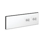 VitrA Voyage A4479857 İkili Askı, Beyaz - Krom