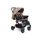 4 Baby Olympus Gold Çift Yönlü Bebek Arabası Kahverengi