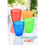 Bardak Seti Kamp Piknik Bardağı 4 ADET