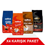 Crema e Gusto Classico + Suerte + Crema E Aramo + Espresso Barista Gran Crema Çekirdek Kahve (1000gr) 4'Lü Paket
