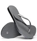 Slim Sparkle II Steel Grey Kadın Terlik