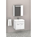 MAUNA 60 CM BANYO DOLABI BEYAZ  - BOY DOLAP HARİÇ 